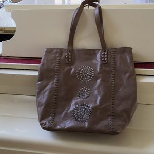 “THE SAK” LEATHER HOBO HANDBAG